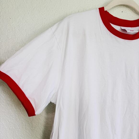 Girls Don't Cry Shirt Mens Large Ringer Tee Embroidered Logo Verdy Los Angeles - Picture 7 of 13